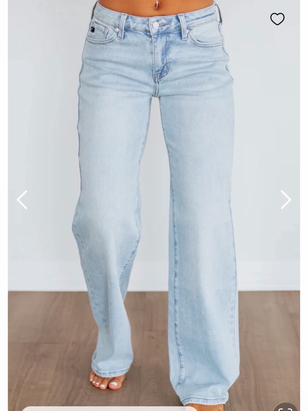 KanCan Light Blue Kinsley Flare Wide-Leg Jeans 27 x 33
